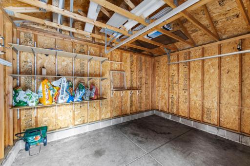 Interior of the garage/shed