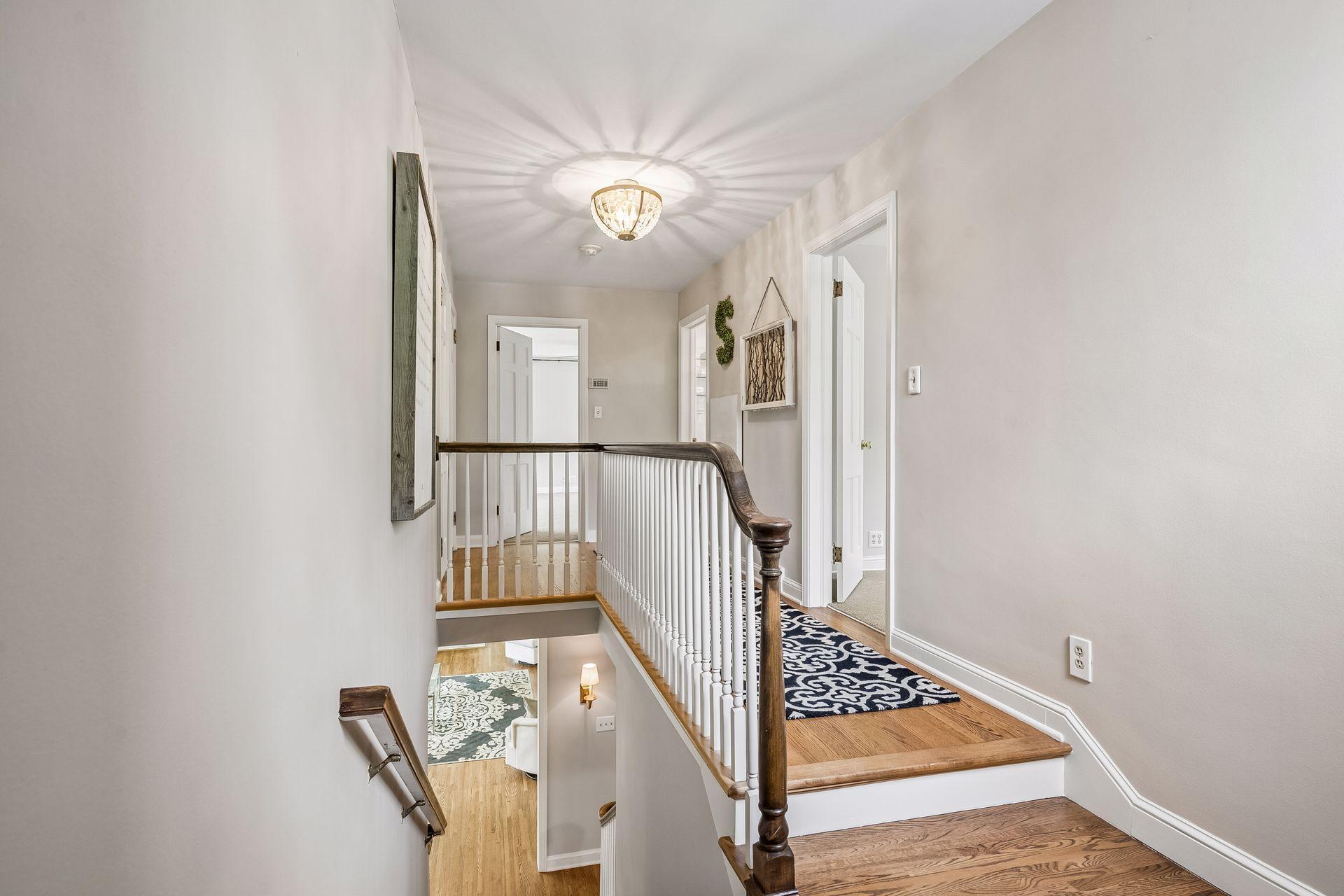 Gleaming hardwood floors