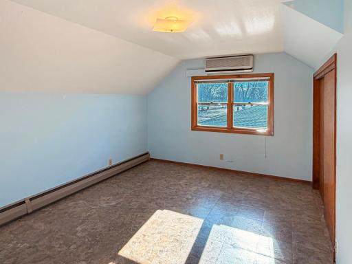 Good sized bedroom on second floor, lots of closet space and mini split head for cooling