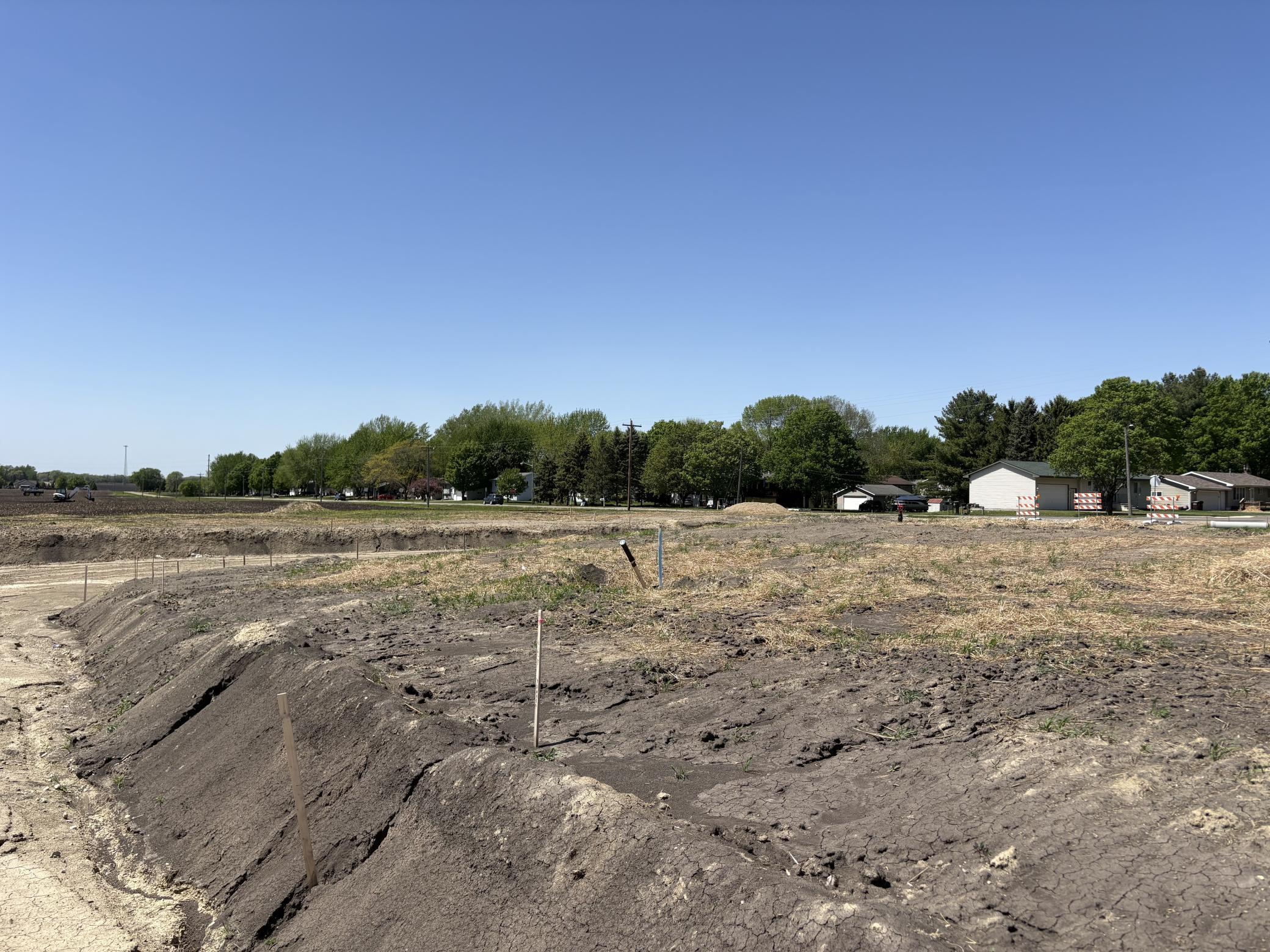 Streets in phase 2 of the development will be finished soon.