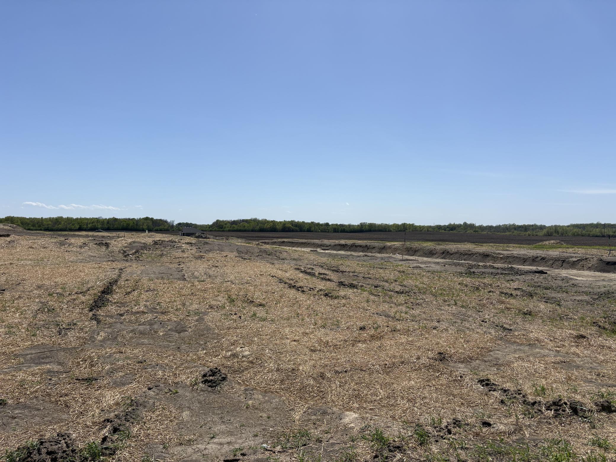 City lot with countryside views.