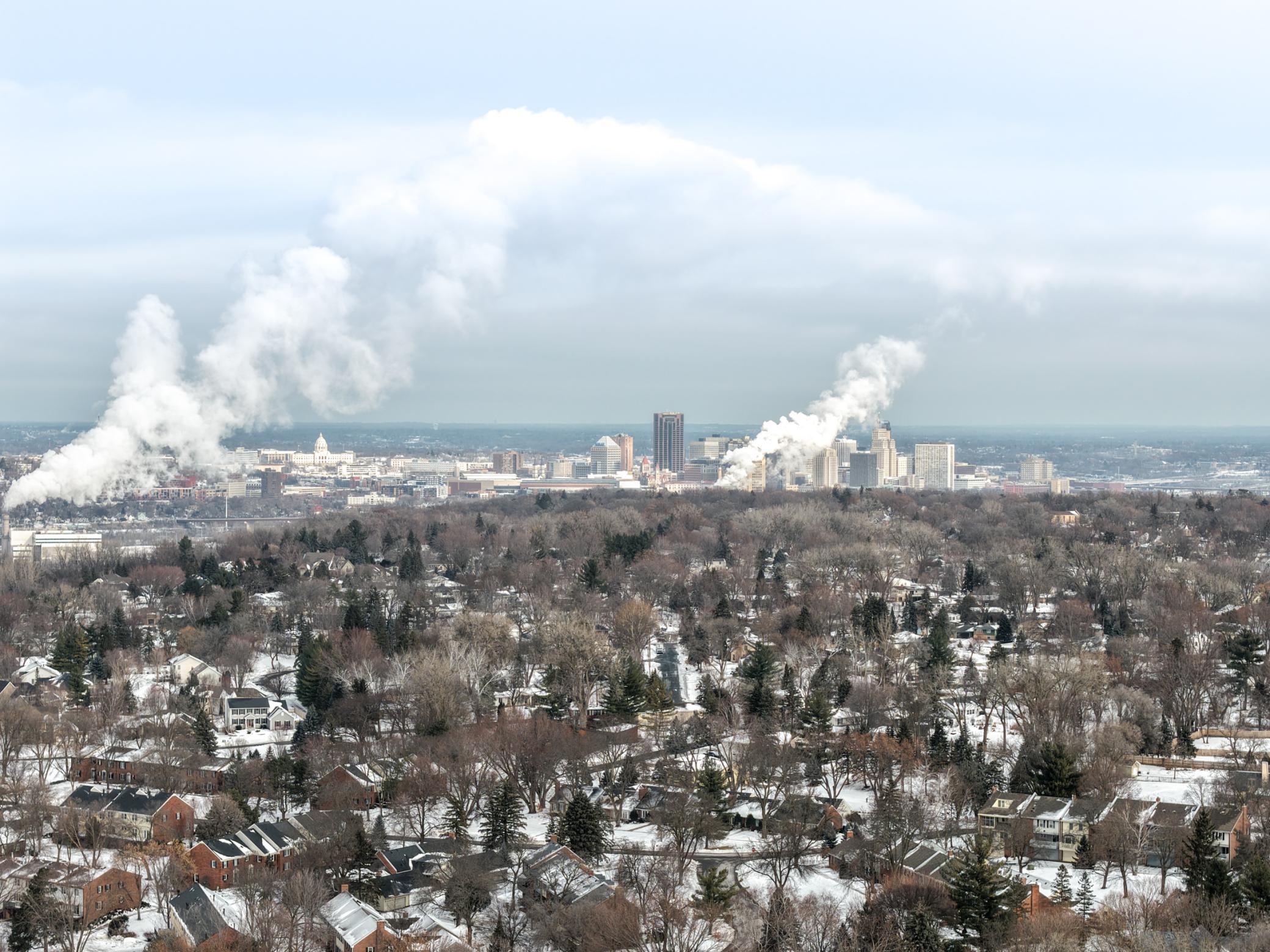 Aerial Looking North