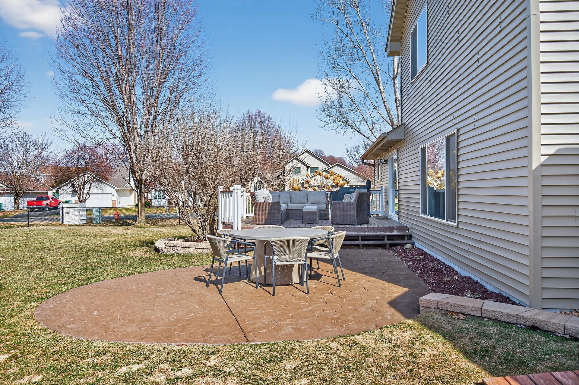 Stamped Concrete Patio Space is great to enjoy those MN Summer Days!