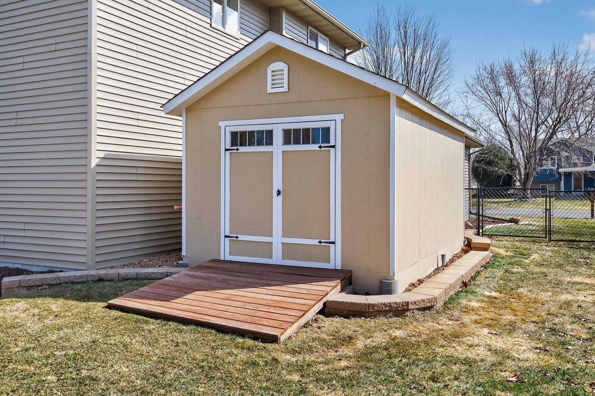 10x16 Shed is great for extra storage.