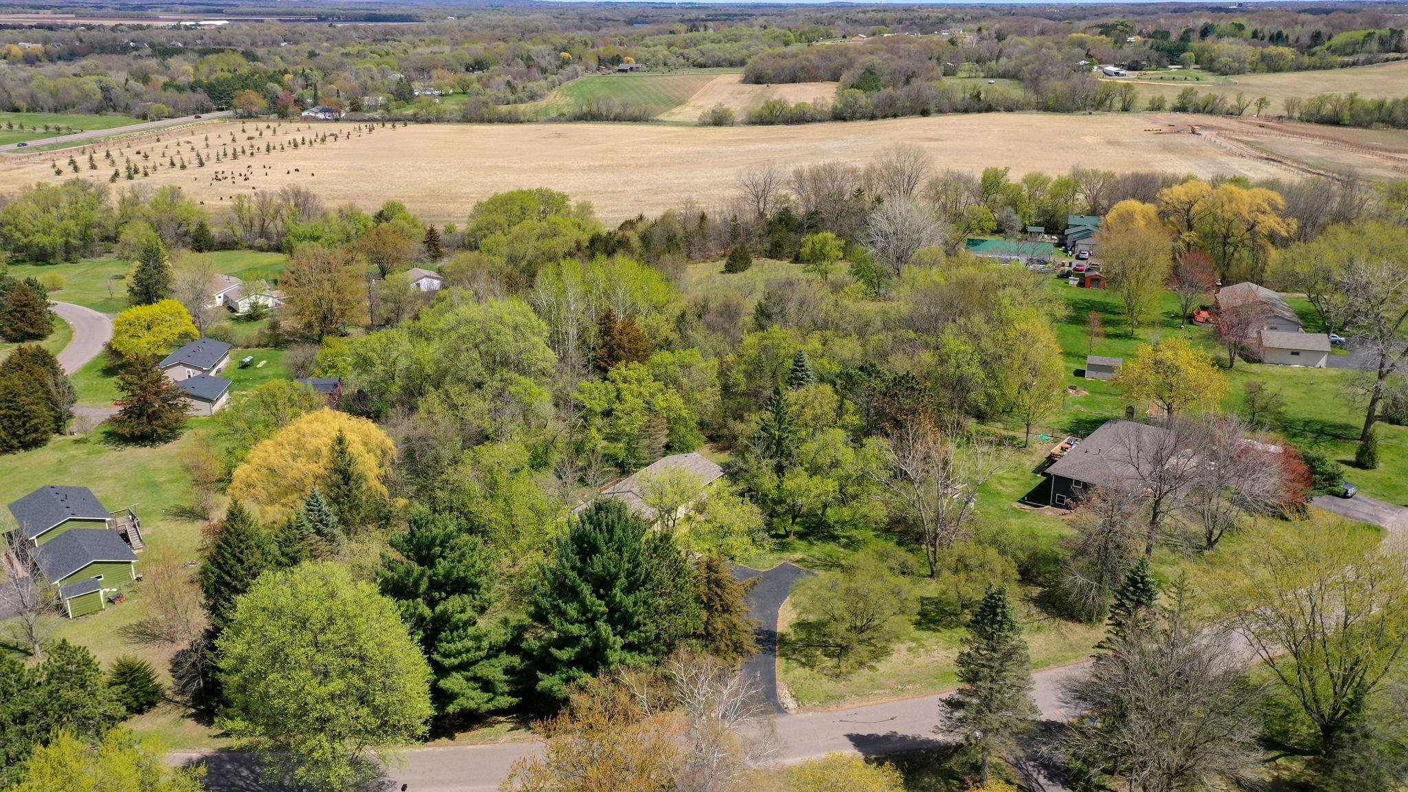 Additional Aerial view showing the privacy and mature trees!