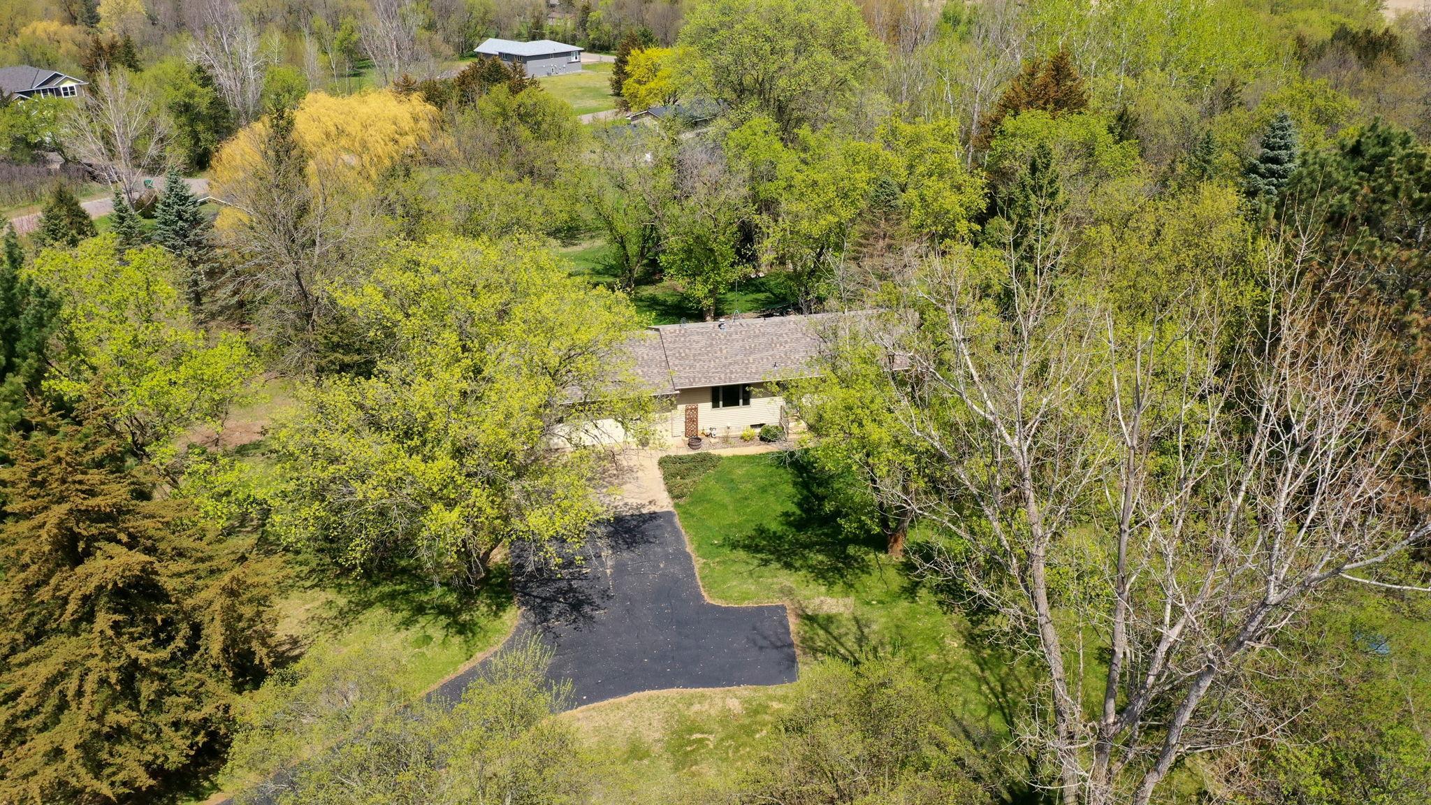 Additional Aerial view showing the privacy and mature trees!