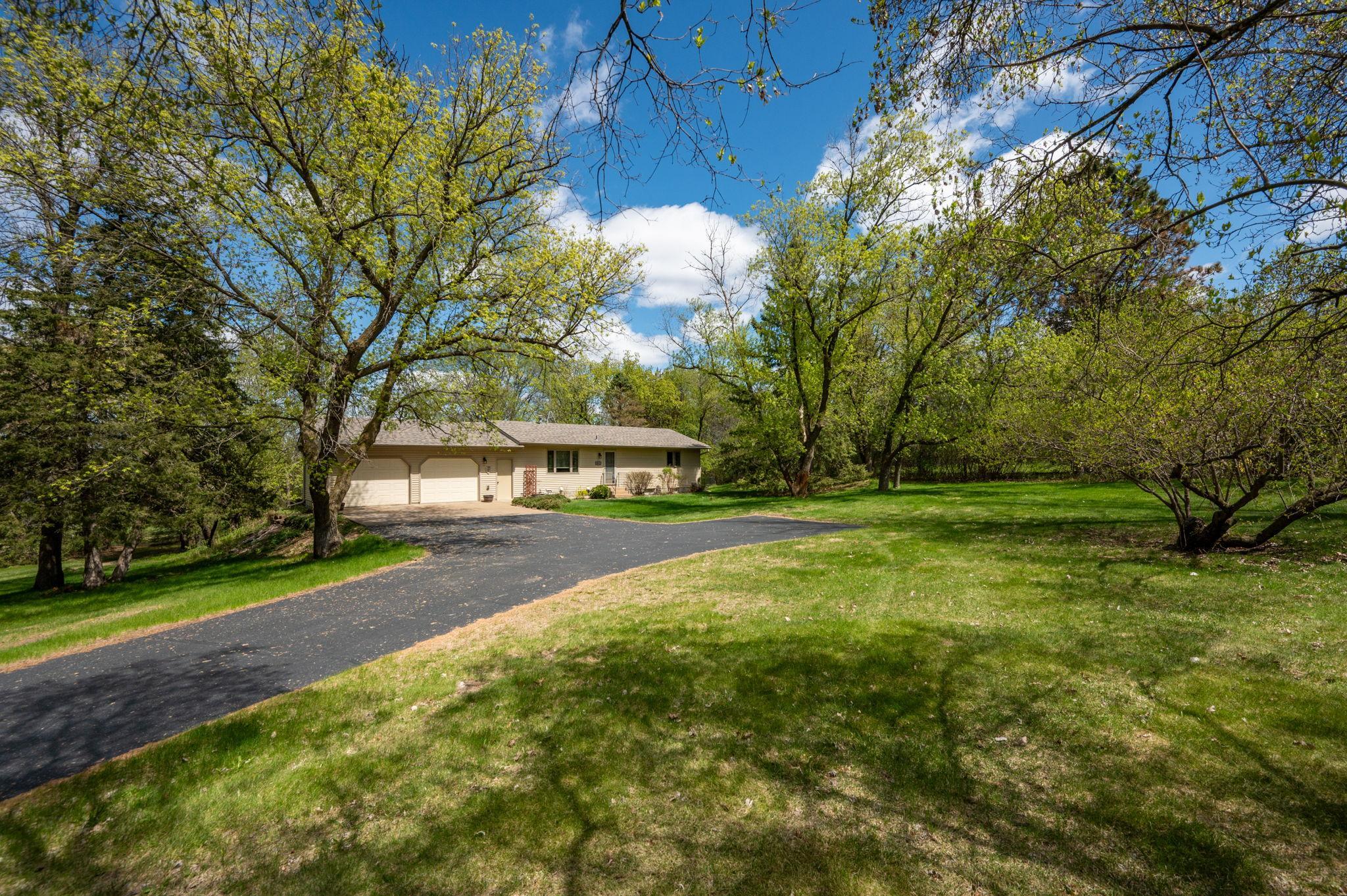 Great curb appeal with extra turn-a-round driveway