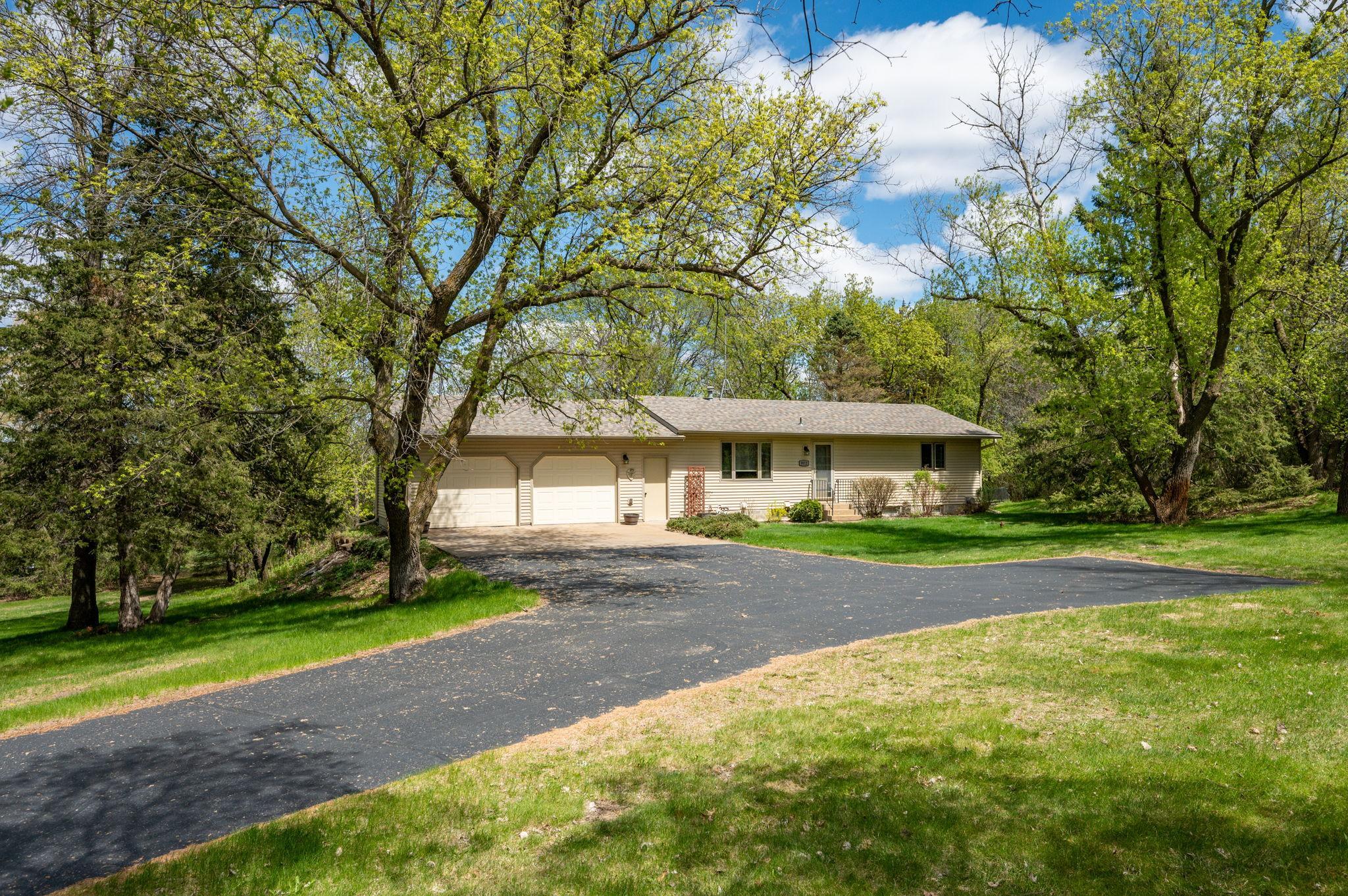 Great curb appeal with extra turn-a-round driveway