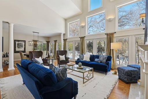 The Great Room connects to a formal Dining Room.