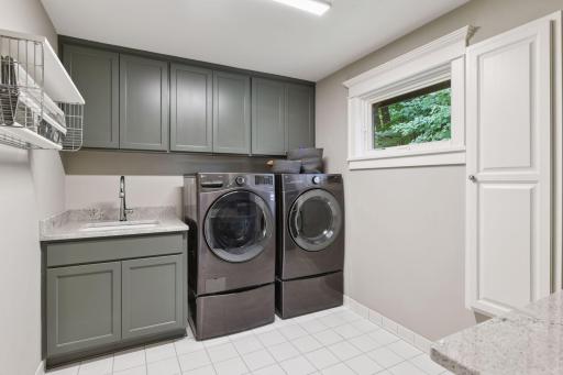 Upper level laundry for great convenience