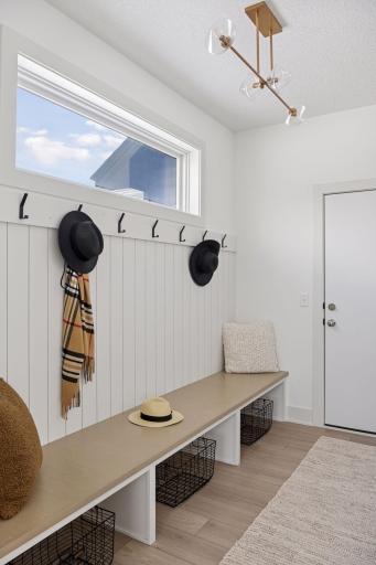 Large Window Brightens the Mudroom