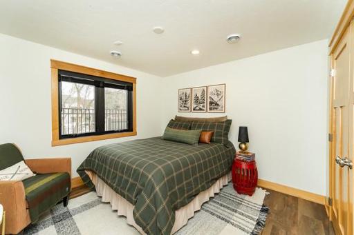 Lower level bedroom (1 of 5 total bedrooms)
