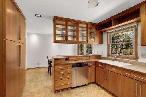 Stainless appliances including a new refrigerator in 2024.