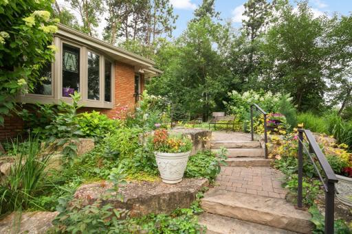 Breathtaking landscape as you walk up to the front door.