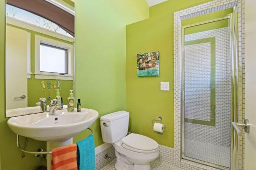 Pool house bathroom
