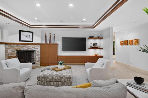 The lower level family features built in storage