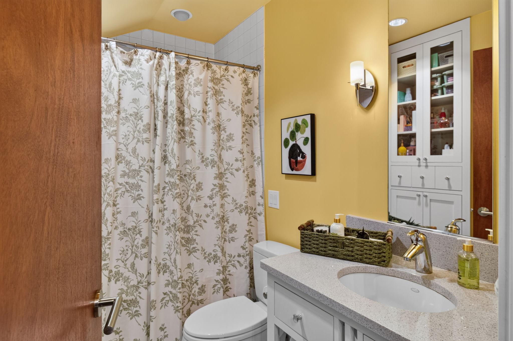 Private bathroom for the bedroom with balcony