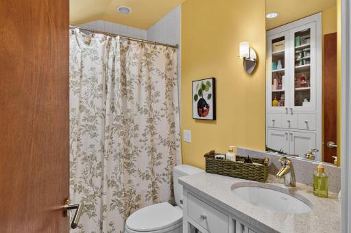 Private bathroom for the bedroom with balcony