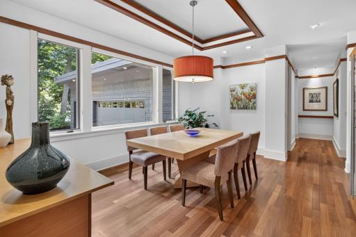 Formal dining room with space to entertain