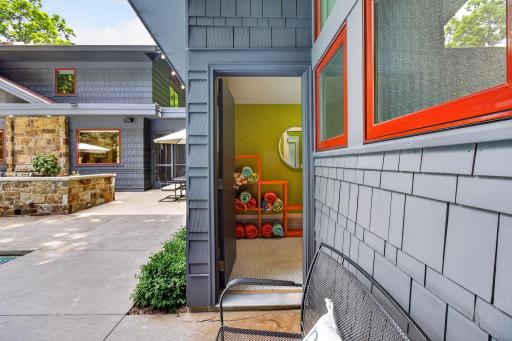 Entrance to the pool house