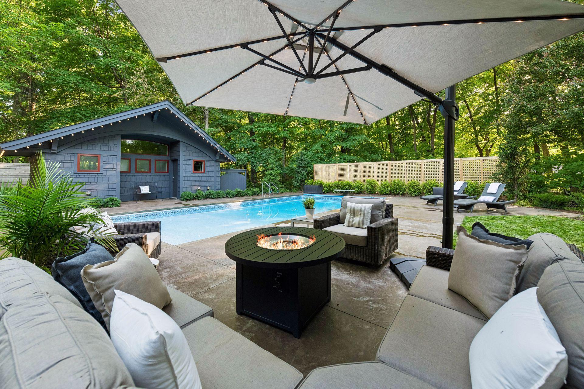 Relax or entertain guests in your private oasis