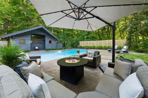 Relax or entertain guests in your private oasis