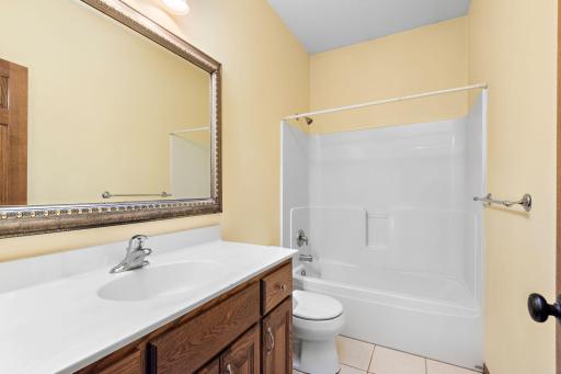 Upper level has additional Full Bath with tile floors!