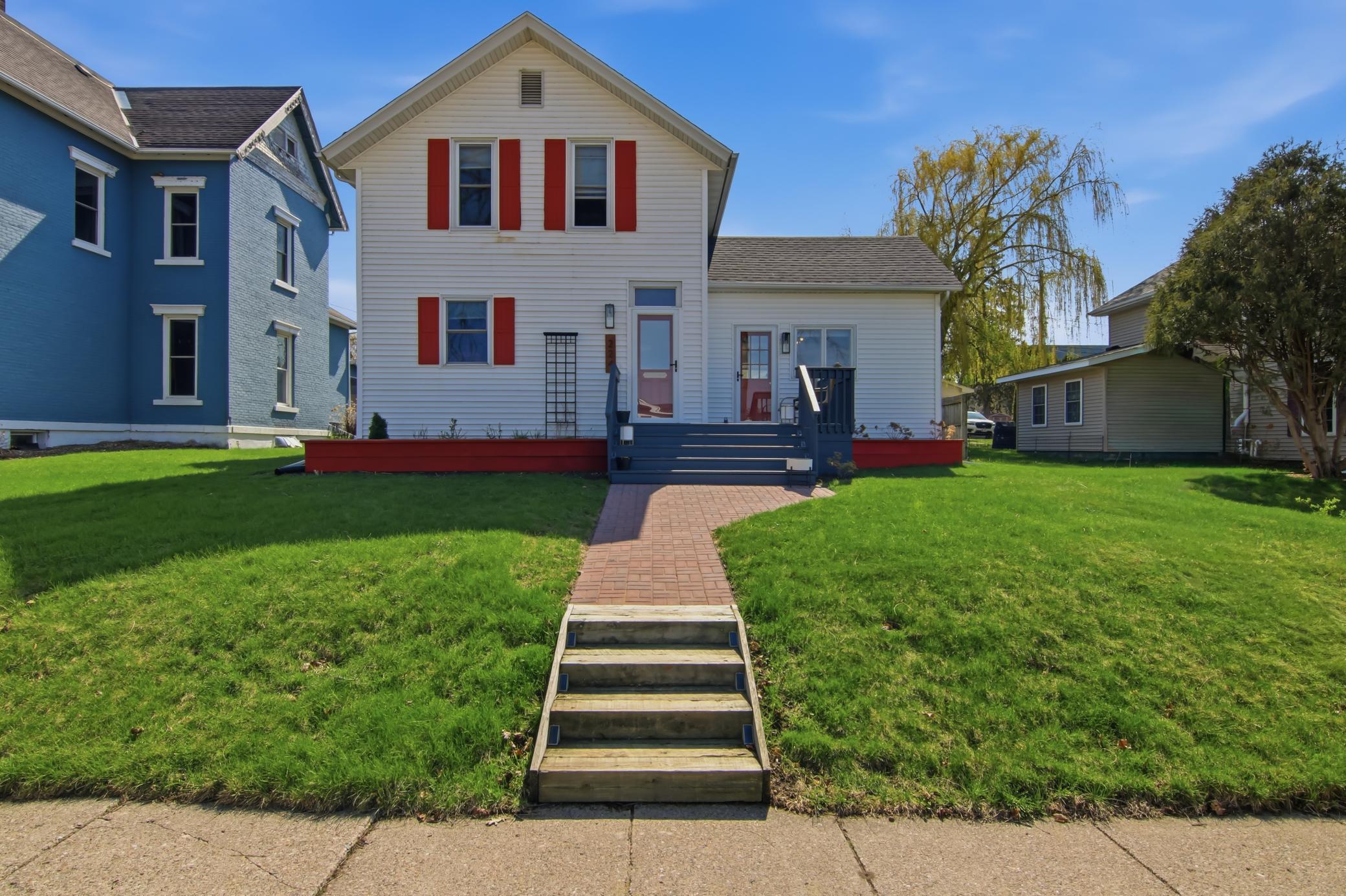 Front View Of Home & Sidewalk