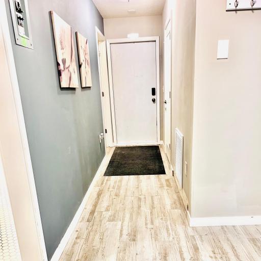 Downstairs hall/ back door