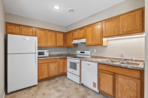 Completely remodeled kitchen with new soft close cabinets, flooring, paint and appliances