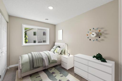 Bedroom #1. Image has been virtually staged.