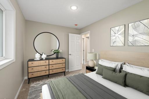 Bedroom #3. Image has been virtually staged.