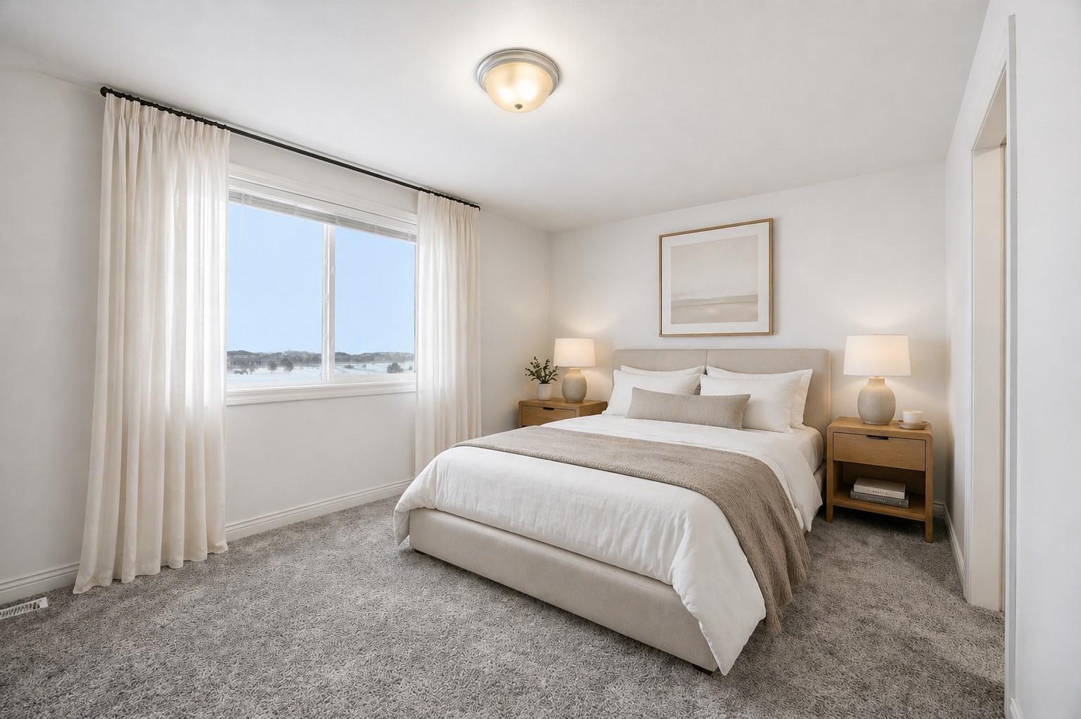 virtual staging primary bedroom
