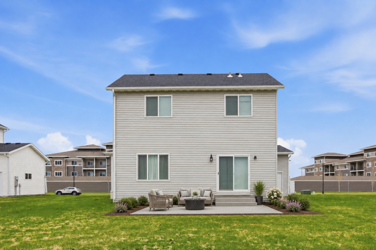Virtually staged rear view - possibilities are endless!
