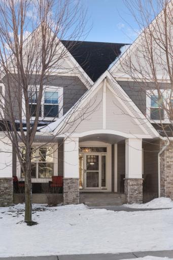 Luxury home with covered porch and curb appeal