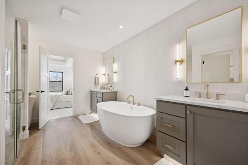 Primary Luxury Bath with Separate Vanities
