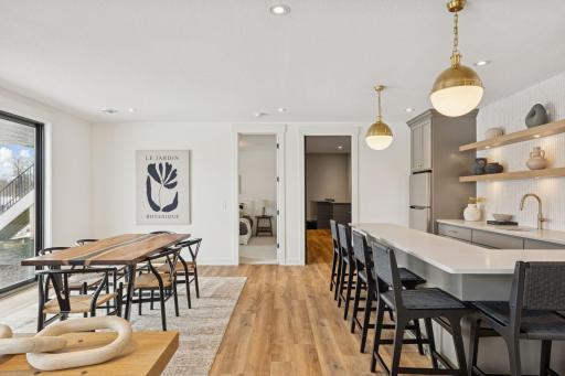 Lower Level Game Area with Bar