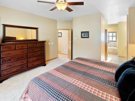 Owner's suite is privately situated off on it's own.