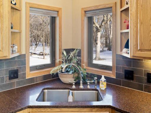 Enjoy the great view out the kitchen window