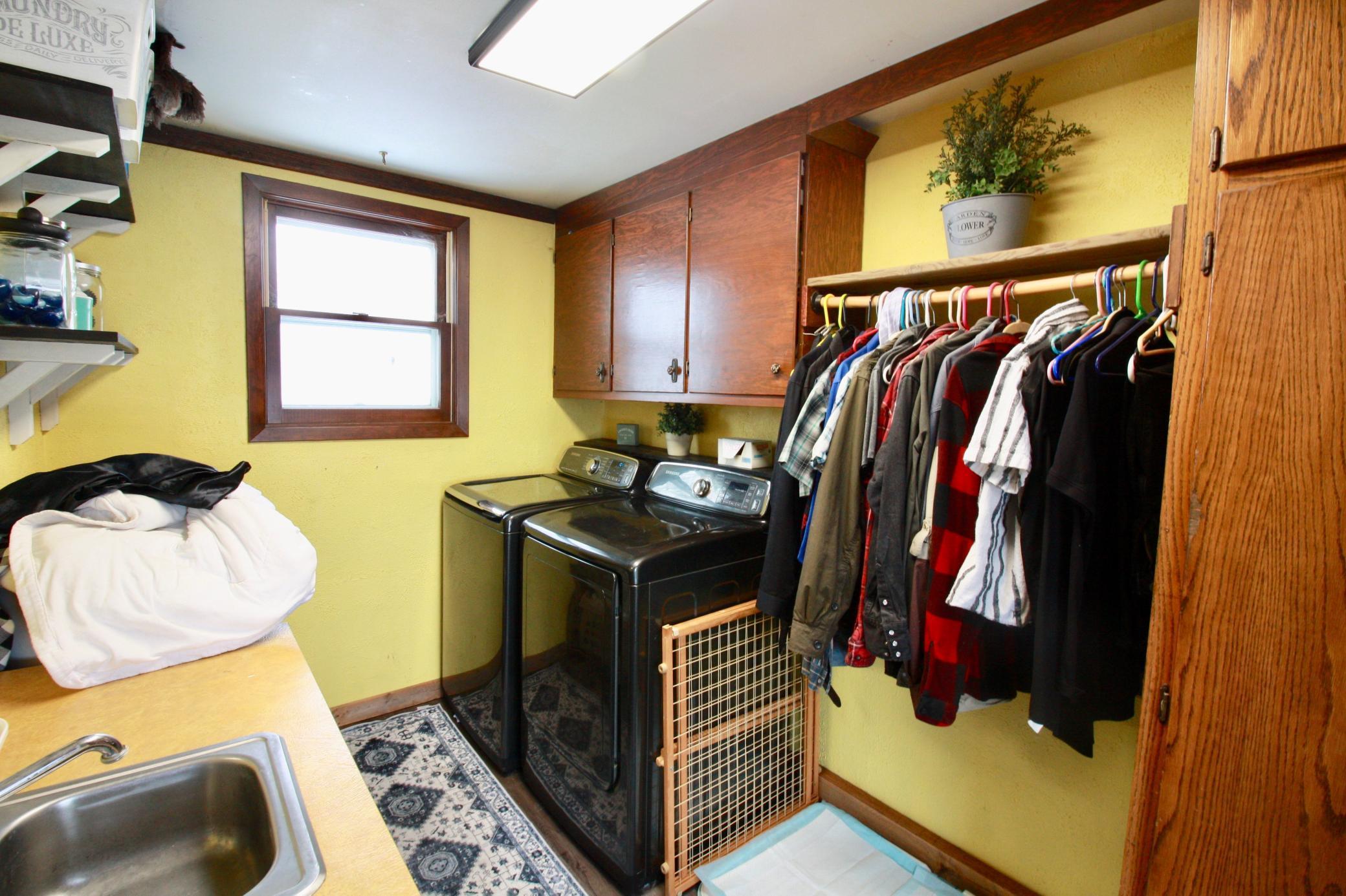 Laundry room off of front entry