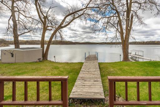 The dock stays with the property and this view will be even better in the summer!!!