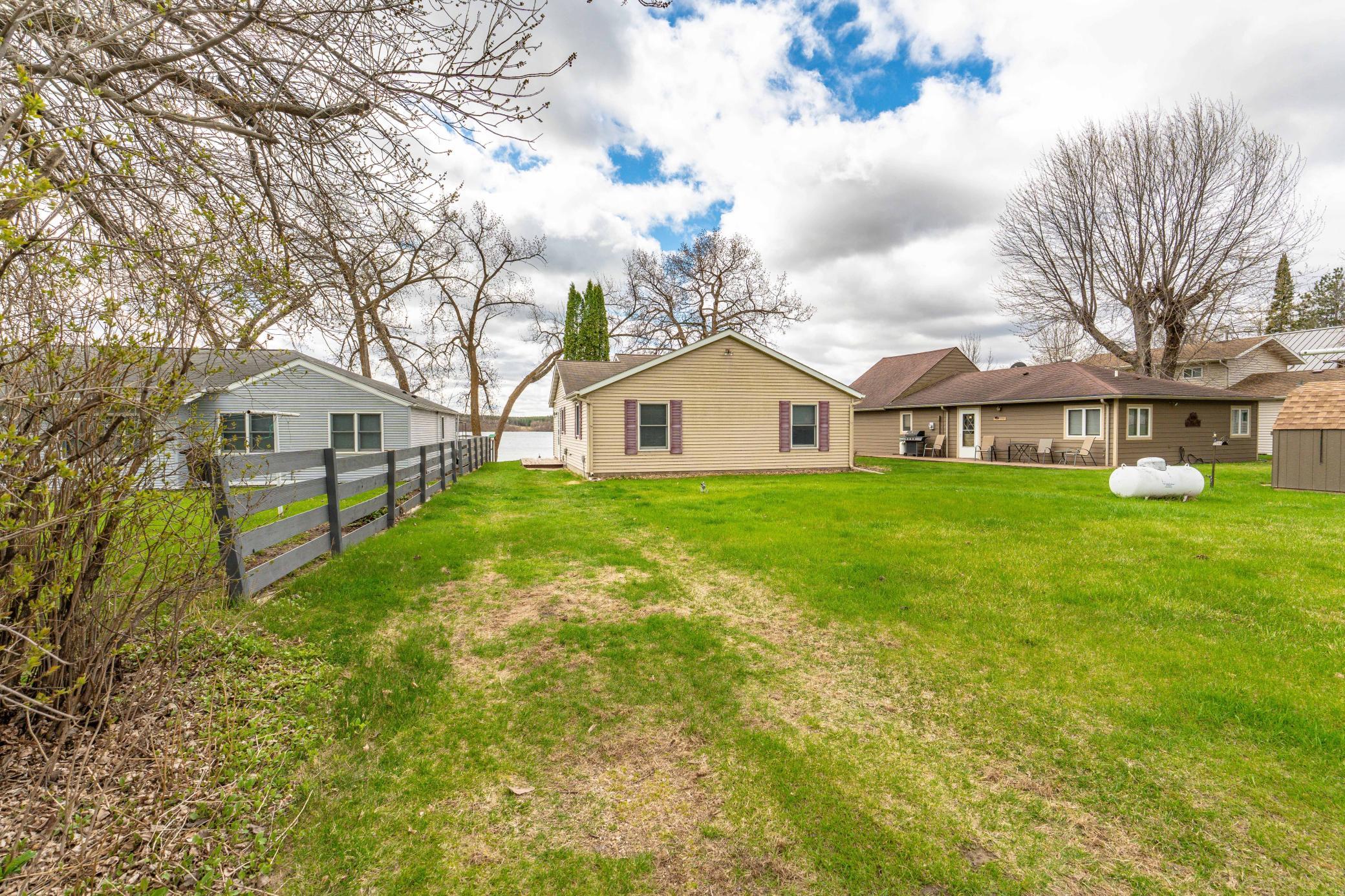 Nice yard for games, gardening, etc!