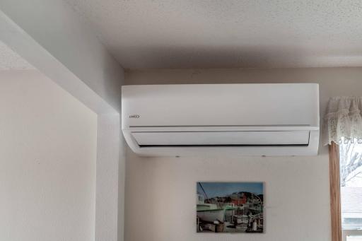 This newer mini-split keeps the house nice and cool in the summer!