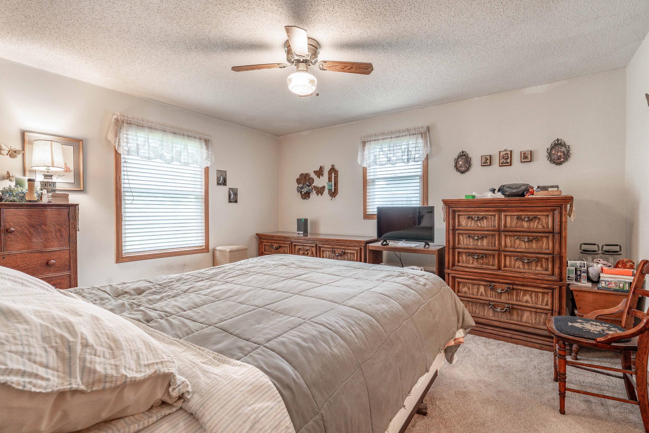 Bedroom #1 has a walk in closet and en-suite 3/4 bathroom.