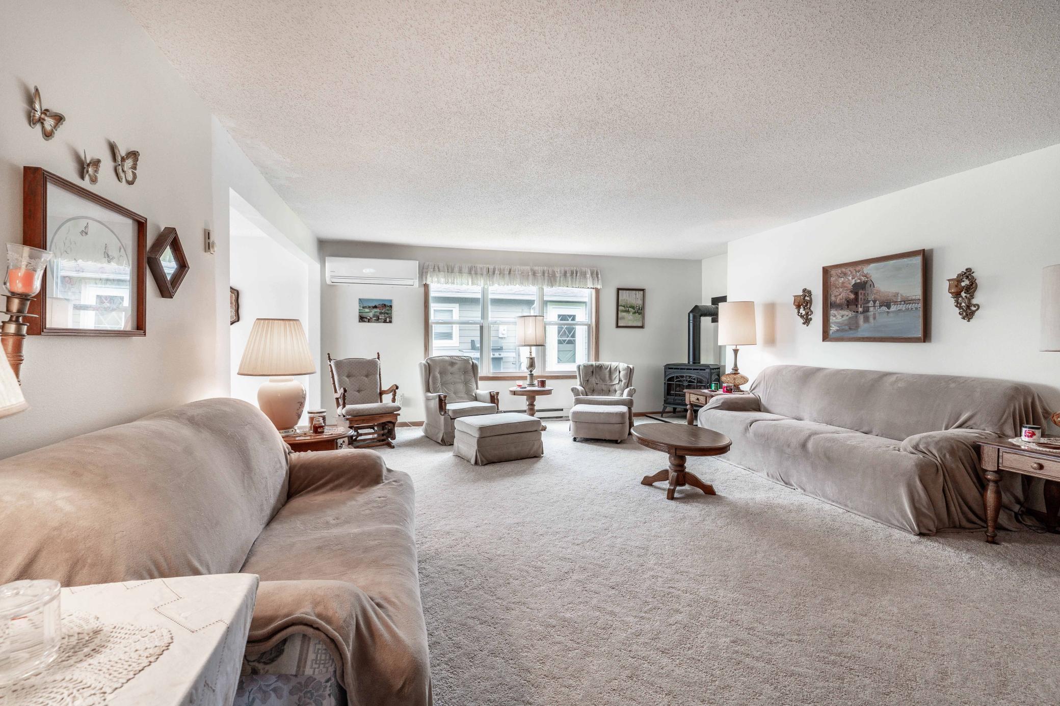 Massive living room perfect for entertaining or relaxing.
