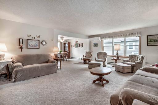 Lots of windows bring in natural light throughout the home.