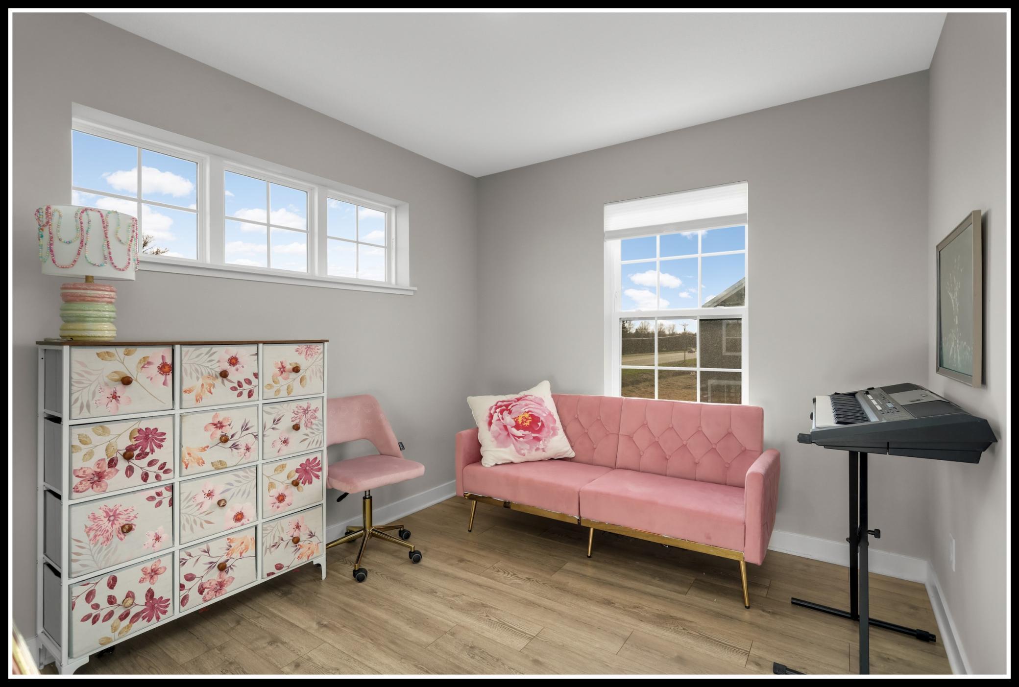 Third of three bedrooms on the upper level