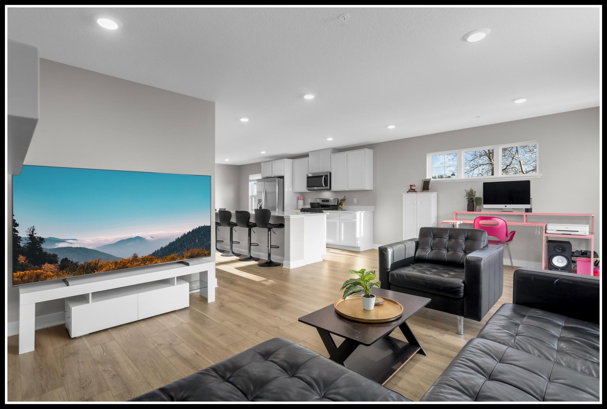 Main level open floor plan with an easy flow from space to space