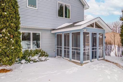Charming screened porch provides a comfortable outdoor retreatâperfect for enjoying fresh air while staying protected from the elements.