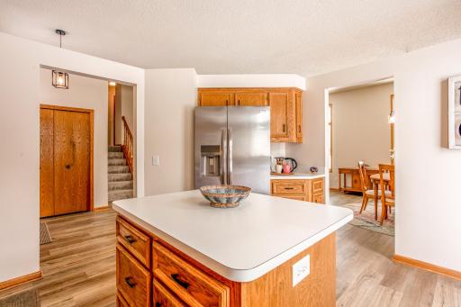 Open-concept layout connecting the kitchen to nearby living and dining spaces, perfect for entertaining and daily convenience.